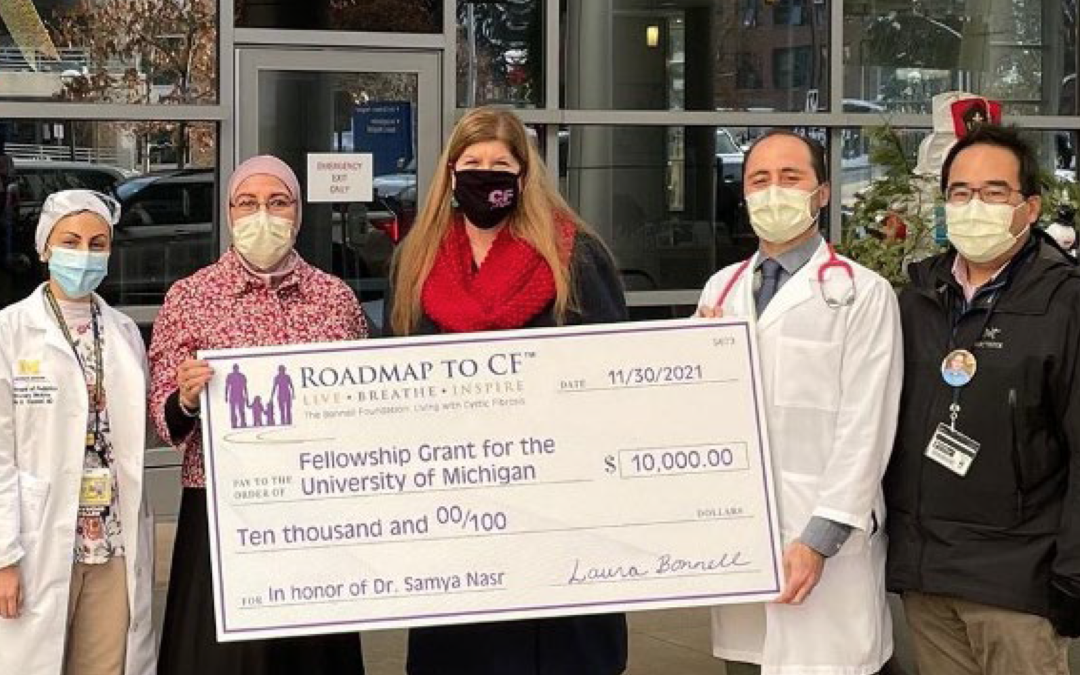 The Bonnell Foundation: Living with Cystic Fibrosis Is Awarding a $10,000 Fellowship Grant, in Honor of Dr. Samya Nasr.